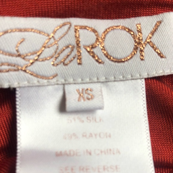 LeRok one Shoulder Silk Mini Dress Sz XS - Picture 8 of 8